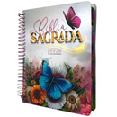 Bíblia Flores e Borboletas Letra Normal Capa Dura Com Espiral e Espaço Anotações Feminina Nvi