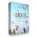 Kit 2 Bíblias Cristãs Casal Jardim Secreto e Levantado Capa Dura Letra Hipergigante ARC Índice Feminina & Masculina
