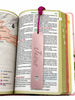 Marcador de Página Para Bíblia e Livros Jesus Rose Acrílico Espelhado Luxo