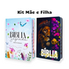 Kit 2 Bíblias Feminina Sagrada Letra Gigante Semi Flexível e Hipergigante Capa Dura Harpa ARC Jardim Secreto e Deus seja Louvado