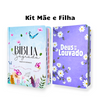 Kit 2 Bíblias Feminina Sagrada Letra Gigante Semi Flexível e Hipergigante Capa Dura Harpa ARC Jardim Secreto e Deus seja Louvado
