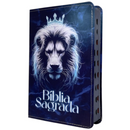 Bíblia Leão Gelo Letra Gigante Capa Flexível Com Harpa e Índice Masculina e Feminina Arc