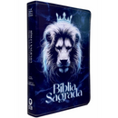 Bíblia Leão Gelo Letra Gigante Capa Flexível Com Harpa e Índice Masculina e Feminina Arc