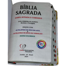 Bíblia Leão Girassol Letra Gigante Capa Flexível Com Harpa e Índice Feminina Arc