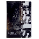 Bíblia Leão Jesus Letra Gigante Capa Flexível Com Harpa e Índice Masculina Arc