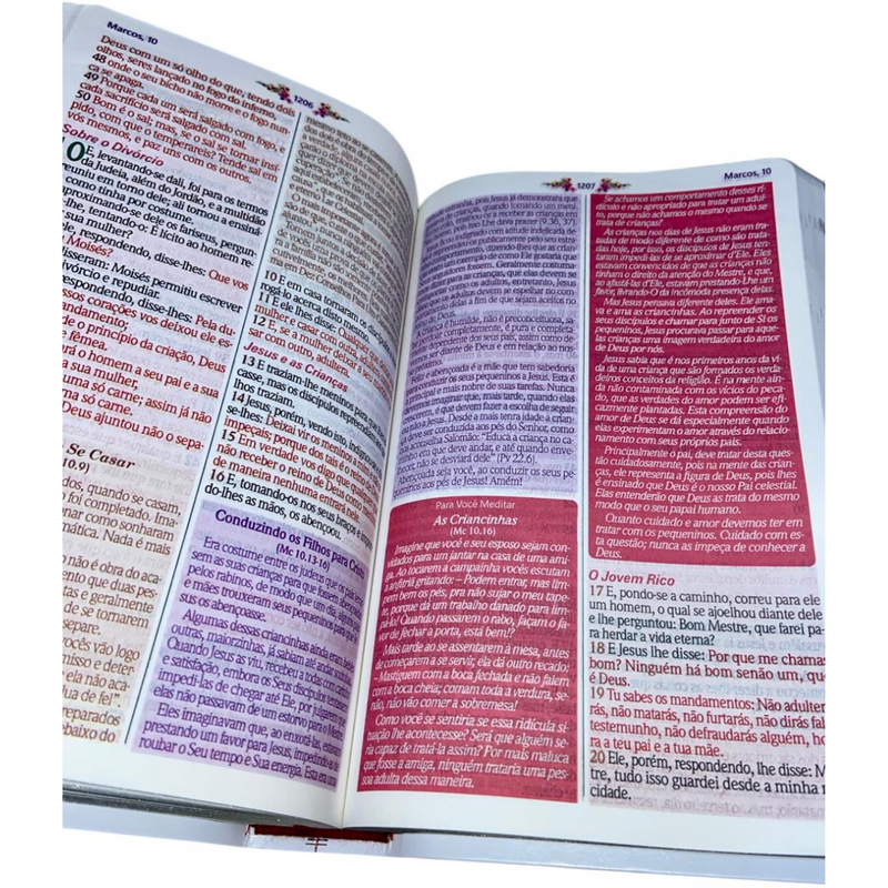 Bíblia Da Mulher Sábia Tulipa Branca De Estudo Letra Hipergigante Capa Flexível Com Harpa Feminina Arc