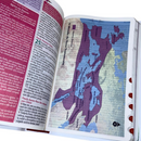 Bíblia Da Mulher Sábia Tulipa Branca De Estudo Letra Hipergigante Capa Flexível Com Harpa e Índice Feminina Arc