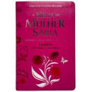 Bíblia Da Mulher Sábia Tulipa Pink De Estudo Letra Hipergigante Capa Flexível Com Harpa Feminina Arc