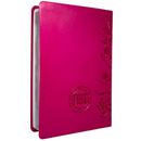 Bíblia Da Mulher Sábia Tulipa Pink De Estudo Letra Hipergigante Capa Flexível Com Harpa Feminina Arc