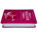 Bíblia Da Mulher Sábia Tulipa Pink De Estudo Letra Hipergigante Capa Flexível Com Harpa Feminina Arc