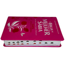 Bíblia Da Mulher Sábia Tulipa Pink De Estudo Letra Hipergigante Capa Flexível Com Harpa e Índice Feminina Arc