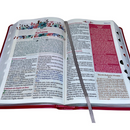 Bíblia Da Mulher Sábia Tulipa Pink De Estudo Letra Hipergigante Capa Flexível Com Harpa e Índice Feminina Arc