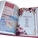 Bíblia Da Mulher Sábia Tulipa Pink De Estudo Letra Hipergigante Capa Flexível Com Harpa Feminina Arc