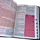 Bíblia Da Mulher Sábia Tulipa Preta De Estudo Letra Hipergigante Capa Flexível Com Harpa e Índice Feminina Arc