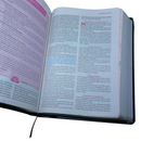 Bíblia Da Pregadora Fiel Pink Com Estudo Letra Gigante Capa Flexível Feminina Arc