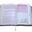 Bíblia Da Pregadora Fiel Pink Com Estudo Letra Gigante Capa Flexível Feminina Arc