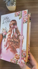 Bíblia Evangélica Filha do Rei com Marca Página + Elastico Linguagem Arc