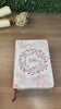 Bíblia Circulo Floral Rosa Letra Gigante Com Índice Capa Flexível Com Harpa Feminina Arc