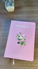 Bíblia Flor Rosa Letra Hipergigante Capa Dura Com Harpa e Índice Feminina Arc