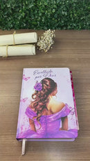 Bíblia Escolhida Por Deus Letra Gigante Capa Dura Com Harpa E Abas Coladas Feminina Arc