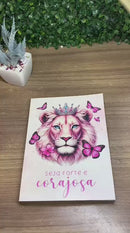 Kit 2 Bíblias Evangélicas NVA Letra Comum Folha PPM Full Color com Índice Leão Buquê Fem e Masc