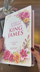 Kit 2 Bíblias Cristãs de Estudo King James Atualizada - Primavera & Imperial- Capa Dura Letra Gigante