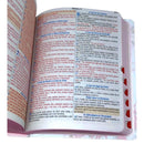 Kit 2 Bíblias Sagradas Tijolinho Floral & Leão Yeshua Edição Promessas Letra Grande Para Bolsa NVA Com Índice